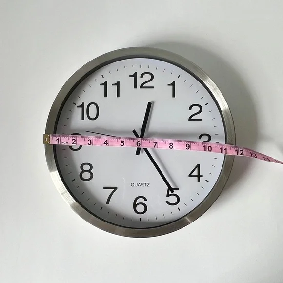 Silver Wall Clock - Picture 4 of 4